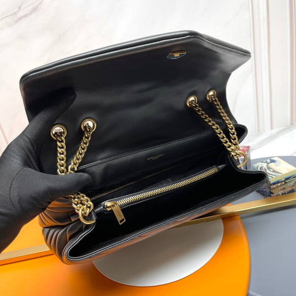 YSL Large Loulou Bag 31cm Black Lambskin GHW