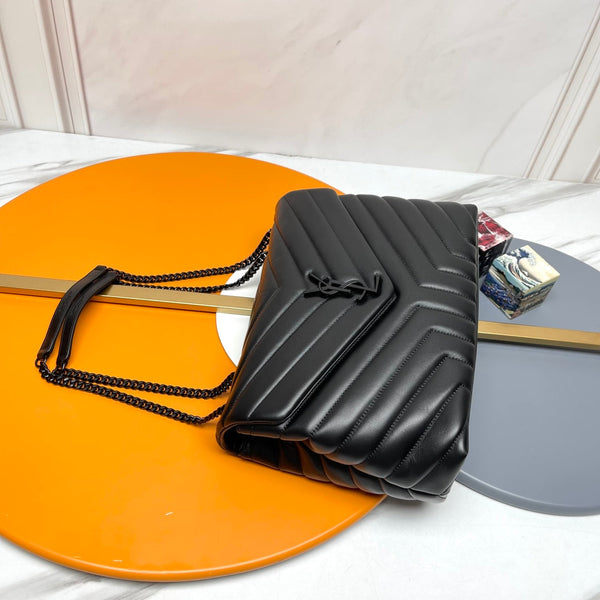 YSL Large Loulou Bag 31cm Full Black Lambskin