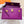 HM KELLY POCHETTE 22CM PURPLE SWIFT GOLD HARDWARE