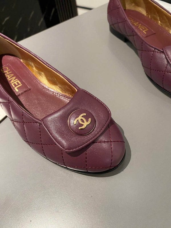 CC 26s Ballet Flat Mulberry Purple Lambskin