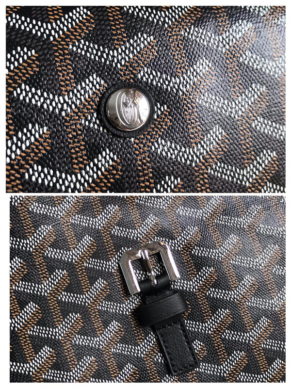 CITADIN MESSENGER BAG 39 IN BLACK GOYARDINE CANVAS