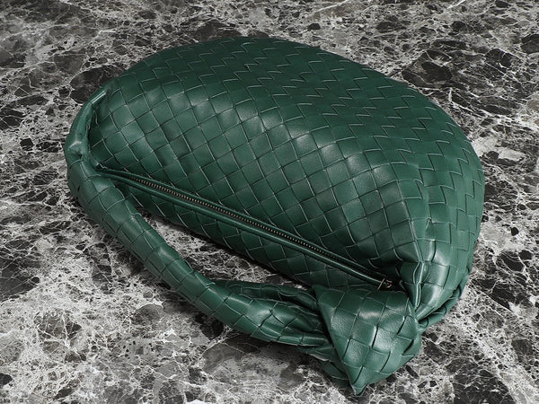 bv teen jodie 36cm dark green lambskin