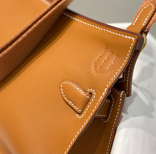 HM JYPSIÈRE MINI 23 BRONZE SWIFTSKIN GOLD HARDWARE