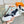 HM Giga 50 Sneaker Navy Canvas White Goatskin Orange