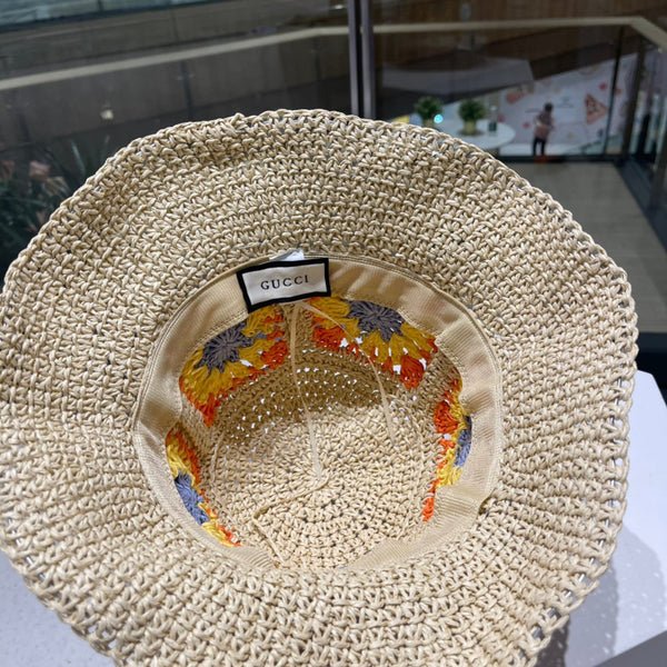 BUCKET HAT IN BEIGE MIX COLORFUL RAFFIA 956212