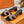 0ran 45 sandal sienna black suede goatskin