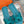 0ran sandal teal blue suede goatskin