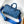 LV 21s Keepall Bandoulière 25 Blue Monogram Canvas & Cowhide