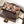 Fend Baguette Brown and Multicolour Canvas Bag 27 with FF Embroidery Ghw