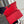 boy 25 red quilted caviar ruthenium hardware