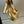 platform pump 12cm with double g gold metalic patent leather