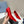 PRA BASIC HIGH-HEELED CRIMSON SATIN