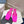 PRA SQUARE TOE MULES BRIGHT PINK SATIN