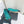 ballet flat blue green black lambskin