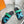 Chypre Sandal Tiffa with blue straps Leather