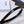 SMALL 18 MM GOURMETTE TRIOMPHE ADJUSTABLE BELT IN BLACK LEATHER SILVER HARDWARE