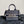 MINI BOOK TOTE 26 BLUE OBLIQUE EMBROIDERY
