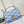GO-14 MM 23 IN LIGHT BLUE GRAY QUILTED LAMBSKIN GOLD HARDWARE