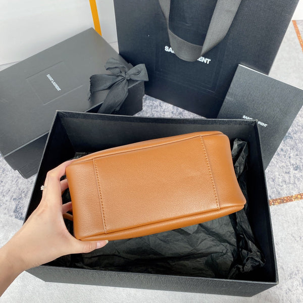 le 5a7 small 23cm brown calfskin