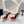 SL CRYSTAL BUCKLE HIGH HEELS RED SATIN