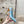 CL 25s Ginko Pumps 85mm Light Blue Cowhide & Sheepskin 446636