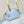 SIDE TRUNK MINI 18 IN SKY BLUE CALFSKIN SILVER HARDWARE