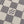 COSMETIC POUCH PM 19 IN WHITE GRAY DAMIER AZUR CANVAS