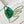 CC 24A Mini Top Handle 13cm Green Wax Leather Gold Hardware 238465