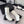CC Short Boots 55mm White Black Wool Mix Glossy Cowhide 938067