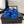 CC DAD SANDAL AZURE BLUE LAMB FUR