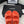 CC DAD SANDAL MULE IN RED ORANGE LAMB FUR
