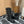 CC High Boots In Black Wool Tweed And Lambskin Gold Hardware