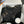 25C Flap Bag 20cm Black Polka Dot Silver Sequin Calfskin
