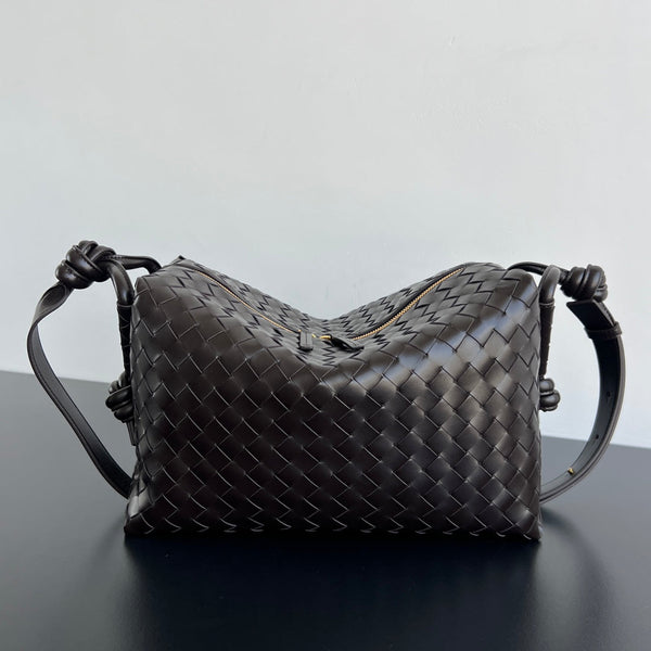 BV Loop Weekender 38cm Chocolate Calfskin