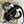 CD Lady Bag 20cm Black Lambskin Black White Canvas