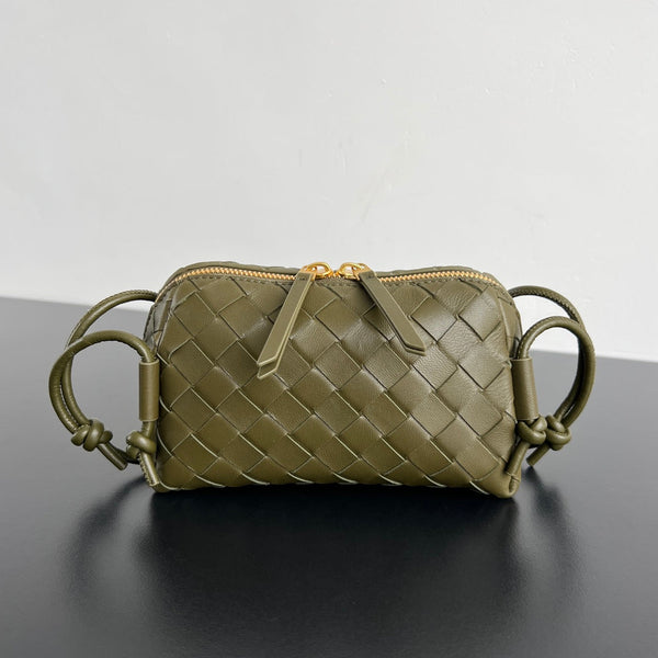 BV Concert Pouch 18.5cm Khaki Lambskin