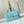 NANO MADELEINE 21 IN SKY BLUE EMBOSSED CALFSKIN SILVER HARDWARE