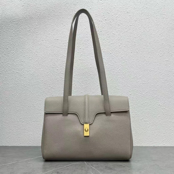 Celine Soft 16 Bag Taupe Grained Calfskin