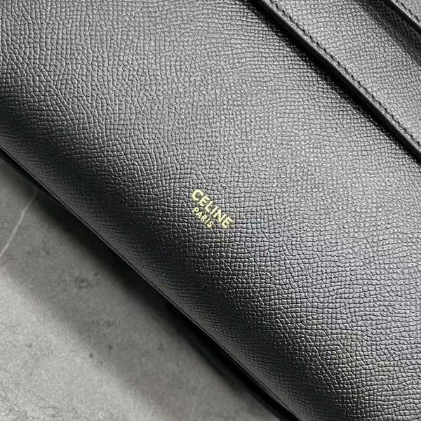 Celine Nano Belt Bag Black Grain Leather