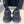 DAD SHOES IN BLACK MESH AND CALFSKIN
