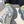 DAD SHOES IN GRAY MIX NEON GREEN MESH AND CALFSKIN