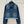 Miu Miu Plaid Denim Jacket Blue Cotton