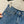 LV Denim Fabric Short Blue Cotton