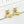 CD 26S Pearl Flower Drop Stud Earrings In Gold Tone Metal 629842