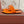LP Flip Flops In Orange Lambskin Snake Embossing