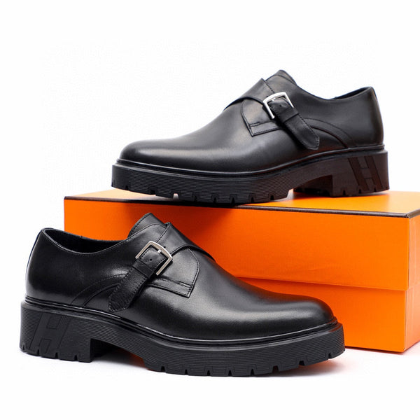 HM Men's Loafer Black Calfskin 616537