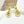 CD 26S Pearl Stud Teardrop Crystal Drop Earrings In Gold Metal 631774
