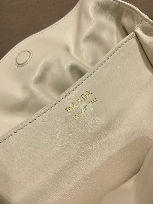 Prada Small Dada 25cm Ivory Nappa Leather