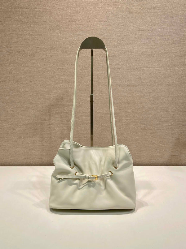 Prada Small Dada 25cm Ivory Nappa Leather