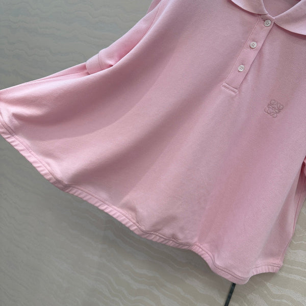 Loewe Polo T-shirt Pink Polyester